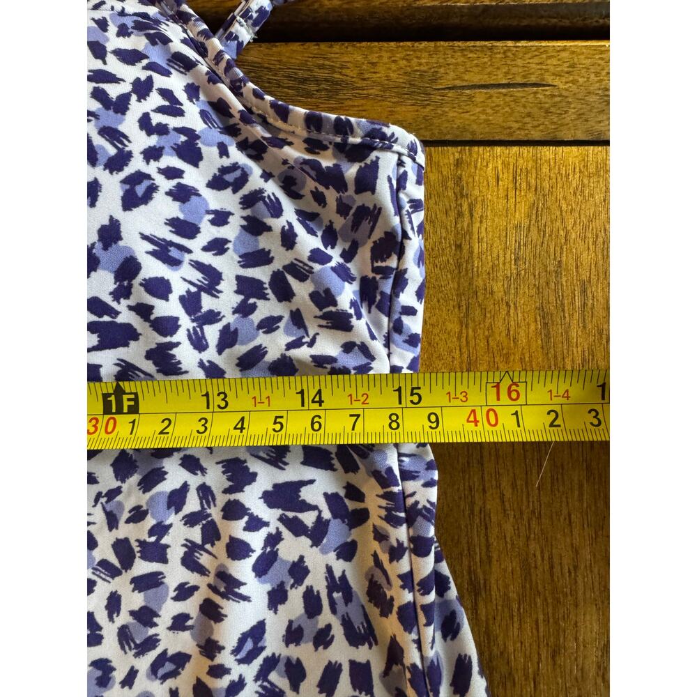 Alfani Intimates Purple Animal Print Twist Front Chemise Dress Size M - Picture 7 of 11